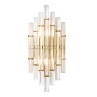 Бра Crystal Lux SARAGOSA AP2 BRASS/TRANSPARENTE