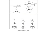 Светильник встраиваемый Crystal Lux CLT 064C1 WH