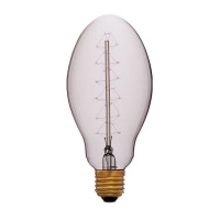 Лампа накаливания E27 60W груша прозрачная 053-419