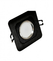 Встраиваемый точечный светильник Lumina Deco Moka LDC 8063-SS-L98*W98 BLACK+SILVER