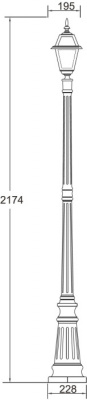 Наземный фонарь FARO-FROST S 91109fS Bl
