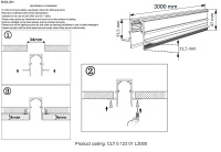 Шинопровод магнитный встраиваемый Crystal Lux CLT 0.123 01 L3000 WH