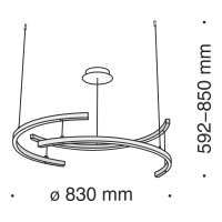 Подвесной светильник Maytoni MOD054PL-L52W4K