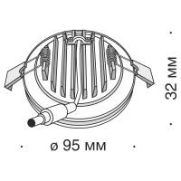 Встраиваемый светильник Maytoni DL2001-L12W4K