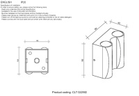 Бра Crystal Lux CLT 022W2 WH-GO 4000K