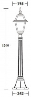 Наземный фонарь FARO-FROST S 91107fS Bl