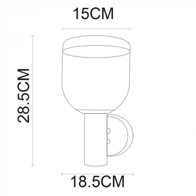 Настенный фонарь уличный Inchino A8163AL-1SS