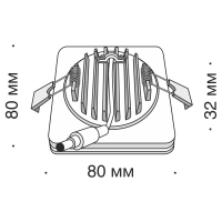 Встраиваемый светильник Maytoni DL303-L7W4K