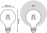 Лампочка светодиодная филаментная Filament 105802006-D
