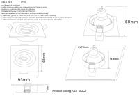 Светильник встраиваемый Crystal Lux CLT 002C1 WH