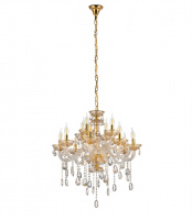 Хрустальная подвесная люстра Lumina Deco Eliza LDP 7025-8+4 GD