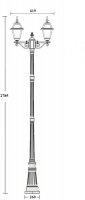Наземный фонарь FARO-FROST S 91110fSA 18 Bl