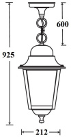 Уличный светильник подвесной QUADRO L 79905L Bl