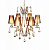 Хрустальная подвесная люстра Lumina Deco Glamour LDP 66247-6 BR+CHR