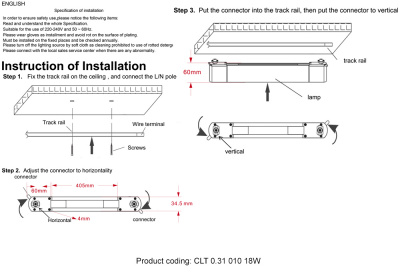 Светильник однофазный Crystal Lux CLT 0.31 010 18W WH M4000K