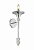 Бра Crystal Lux MIRACLE AP1 CHROME