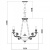 Подвесная люстра Luisa A7024LM-6WG Подвесная люстра Luisa A7024LM-6WG