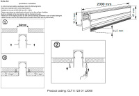 Шинопровод магнитный встраиваемый Crystal Lux CLT 0.123 01 L2000 WH