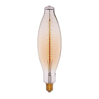 Лампа накаливания E40 95W свеча золотая 052-177