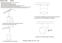 Светильник трековый однофазный Crystal Lux CLT 0.31 130 BL