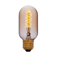 Лампа накаливания E27 40W колба золотая 051-941